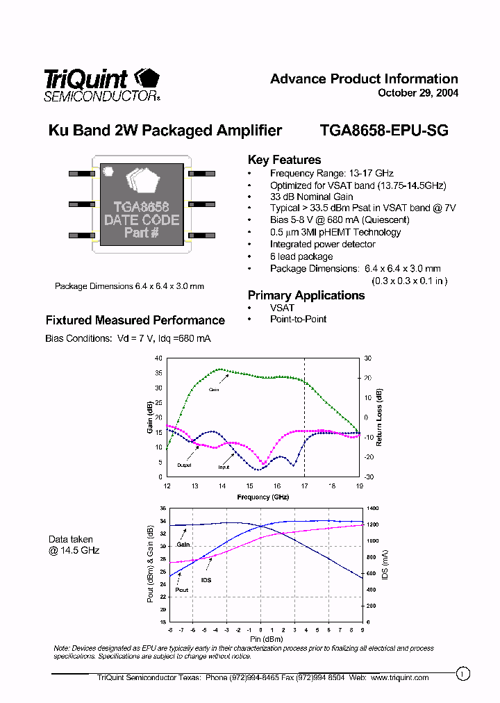 TGA8658-EPU-SG_2267479.PDF Datasheet