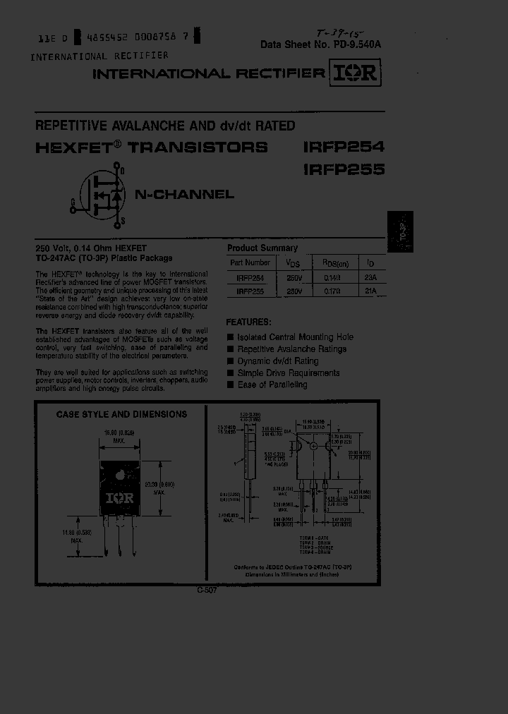 IRFP255_2269204.PDF Datasheet