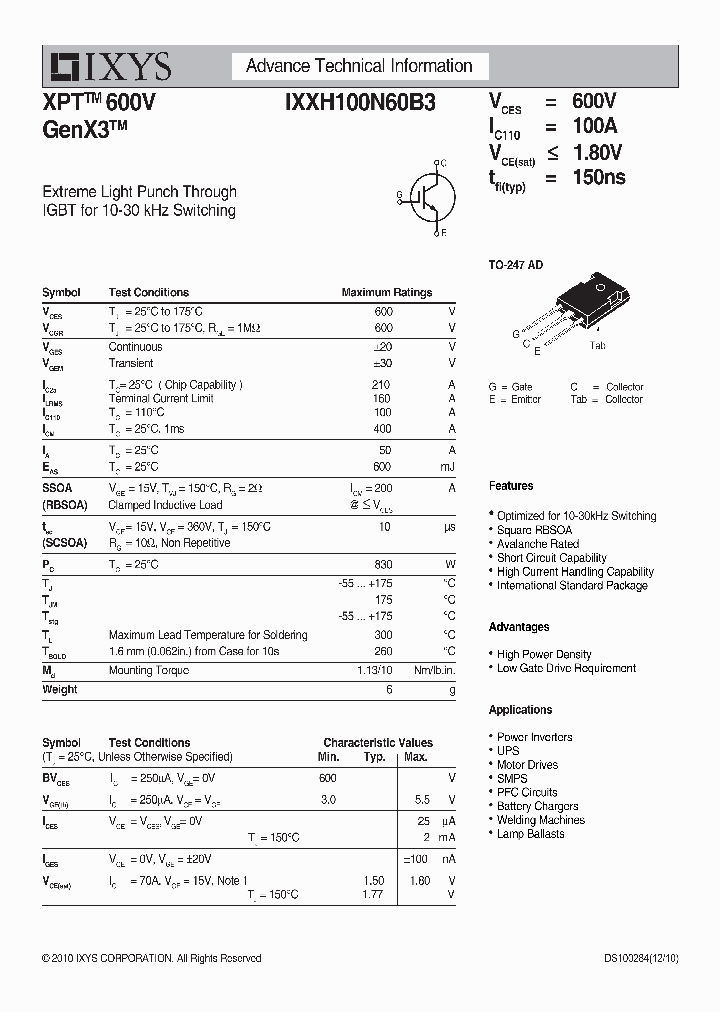 IXXH100N60B3_2269565.PDF Datasheet