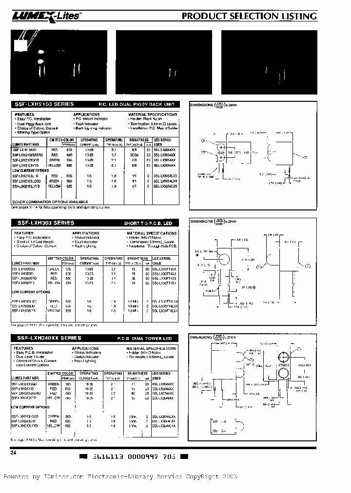SSF-LXH303SRD_2270443.PDF Datasheet