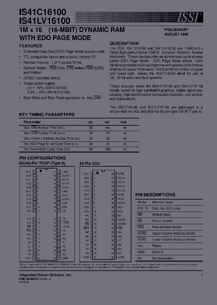 IS41C16100IS41LV16100_2269309.PDF Datasheet