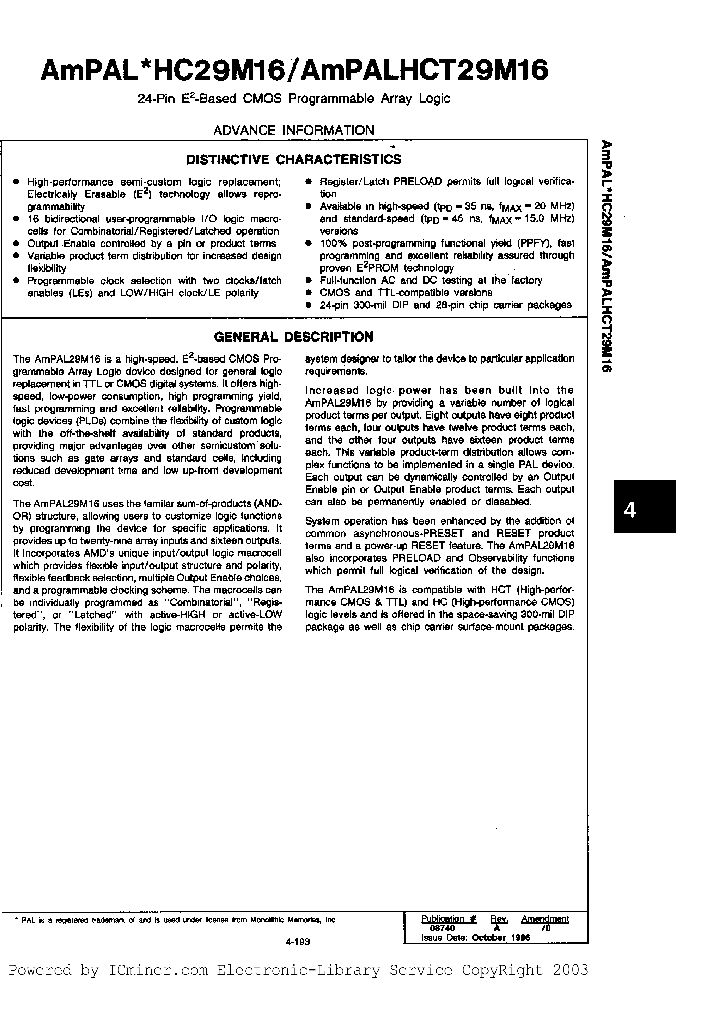 AMPALHCT29M16-45DCB_2271506.PDF Datasheet