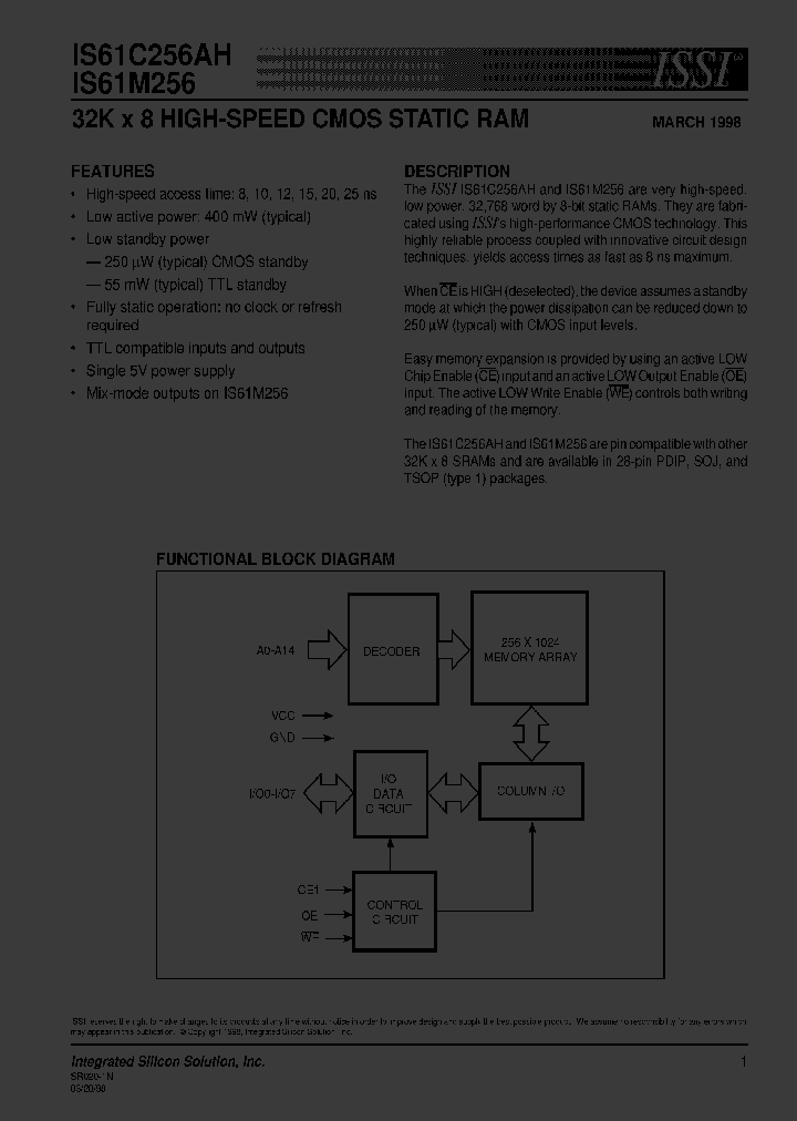 IS61M256-12N_2271571.PDF Datasheet