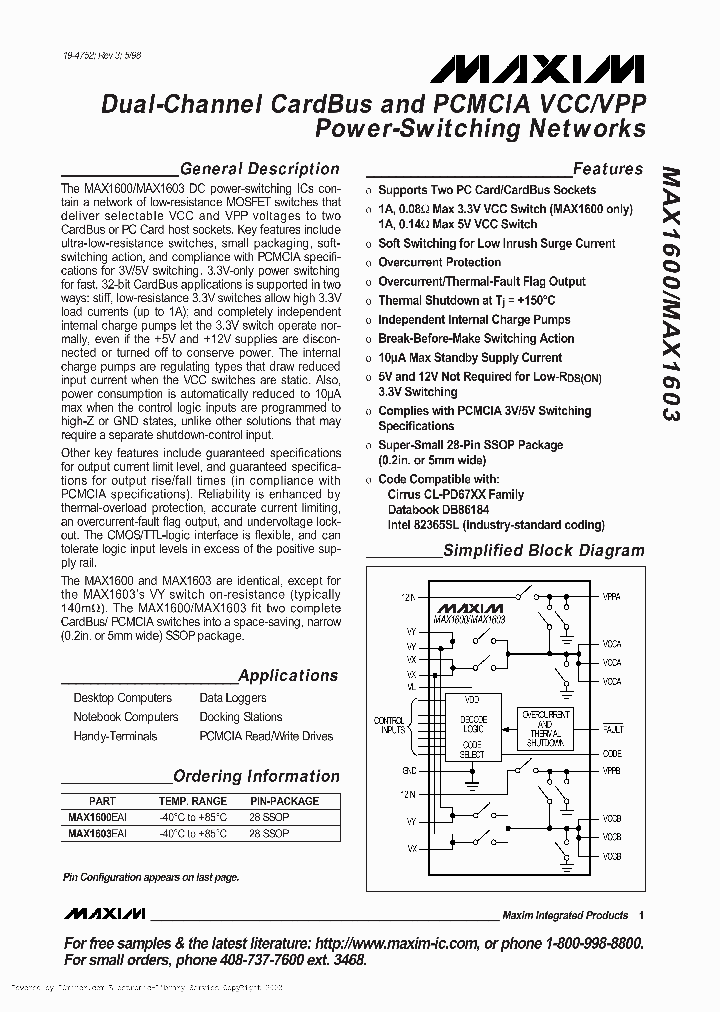 MAX1600MAX1603_2271179.PDF Datasheet