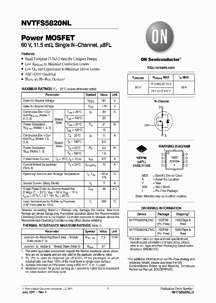 NVTFS5820NLTWG_2271444.PDF Datasheet