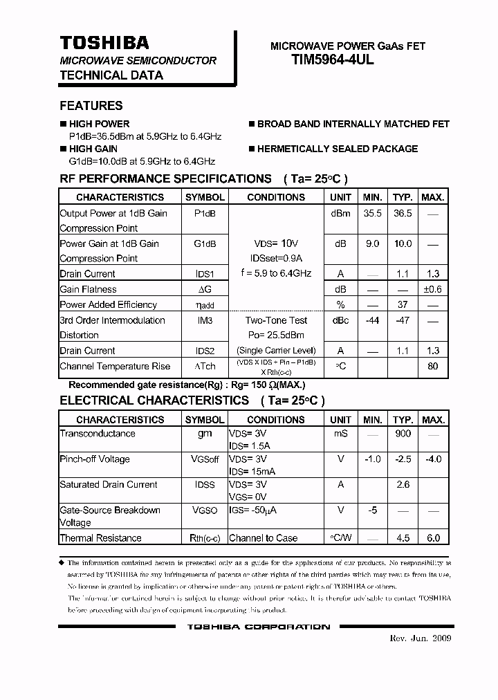 TIM5964-4UL09_2272020.PDF Datasheet