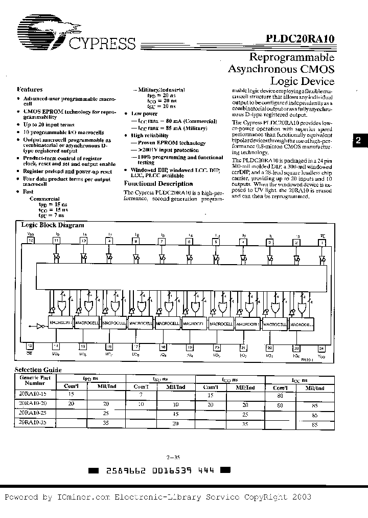 PLDC20RA10-35PI_2274045.PDF Datasheet
