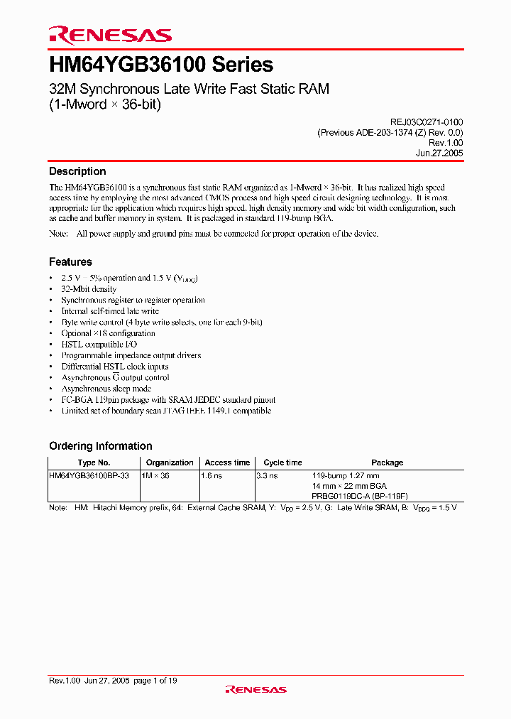 HM64YGB36100_2275773.PDF Datasheet