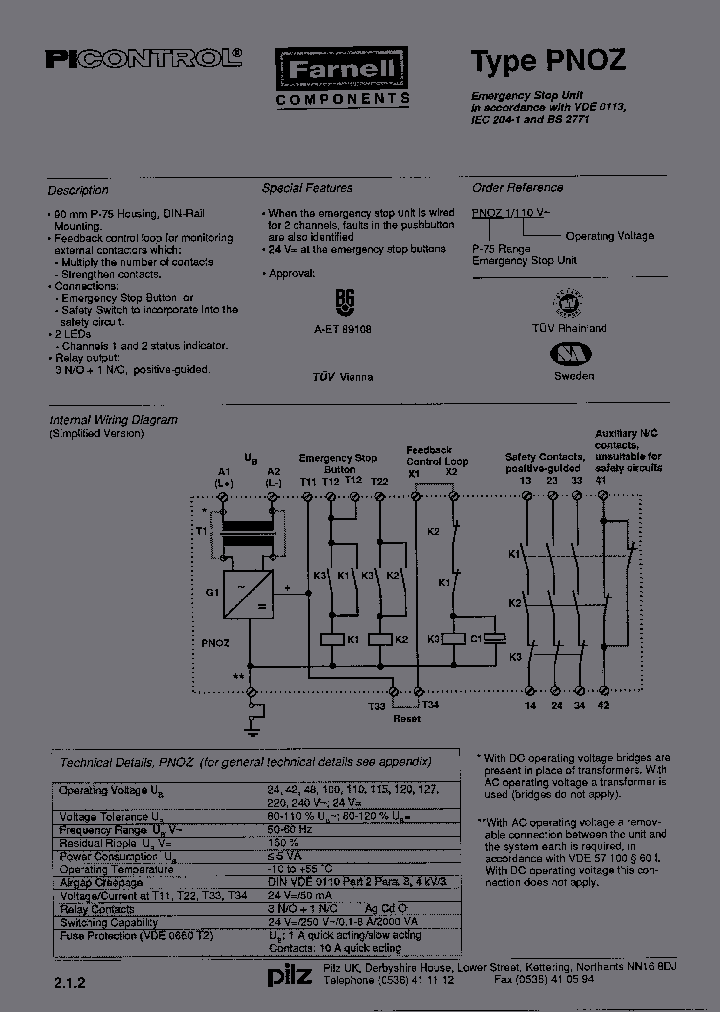475600PNOZ124VAC_2274910.PDF Datasheet