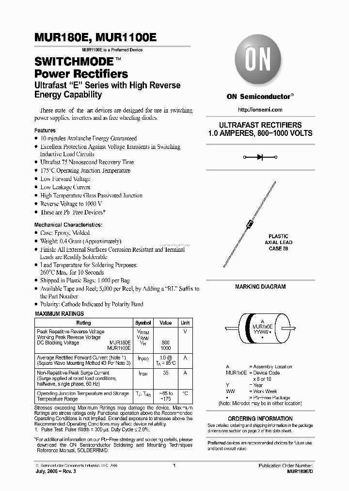 MUR180E_2274288.PDF Datasheet