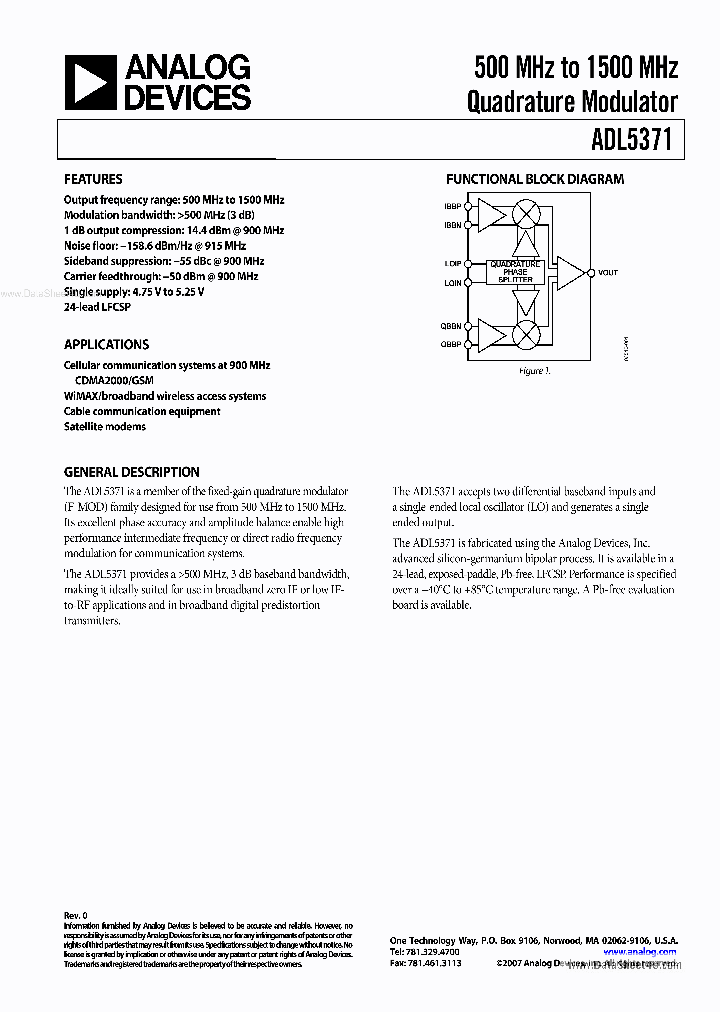 ADL5371_2277953.PDF Datasheet