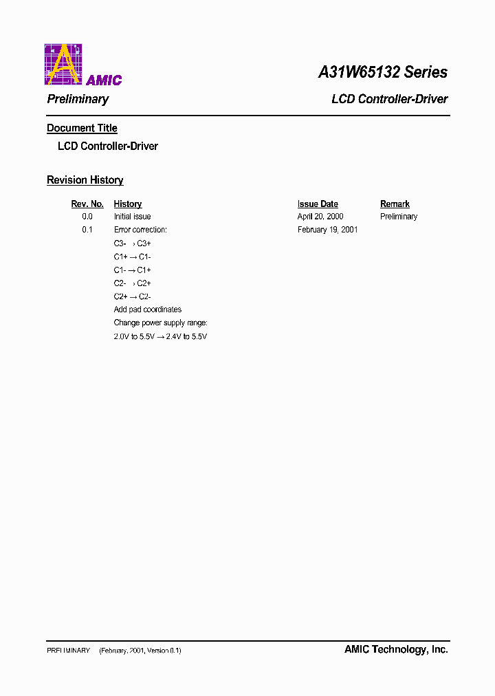 A31W65132_2285373.PDF Datasheet