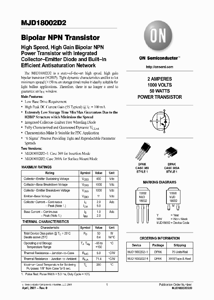 MJD18002D2-D_2287254.PDF Datasheet