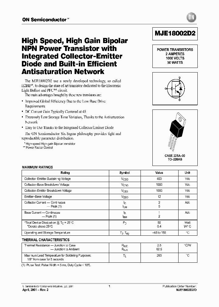 MJE18002D2-D_2287255.PDF Datasheet