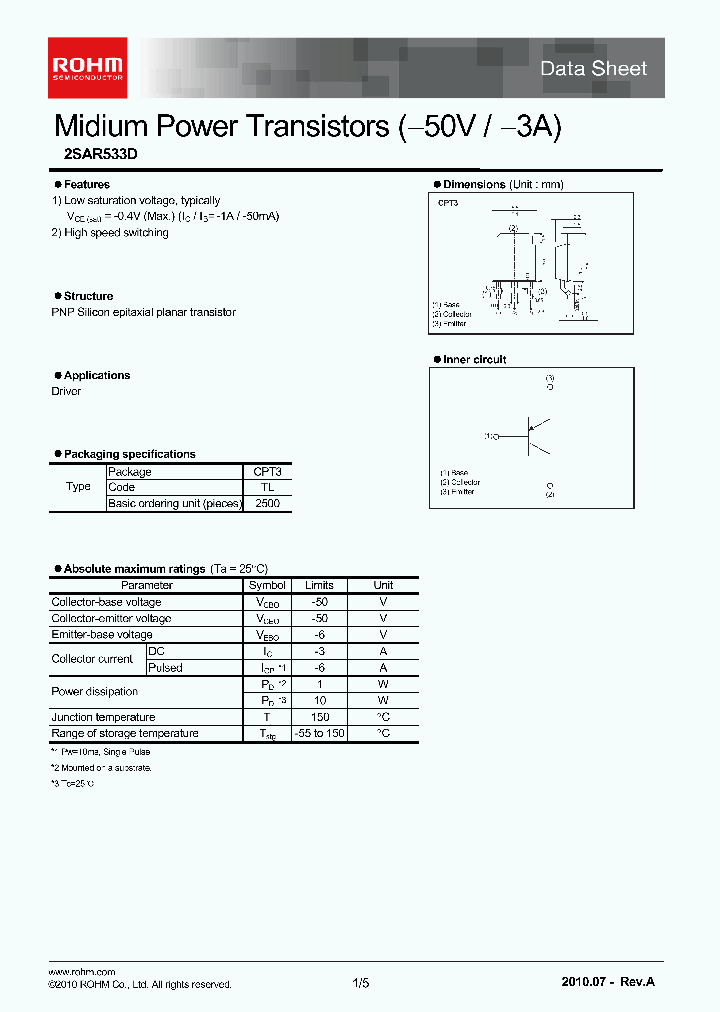 2SAR533D_2287634.PDF Datasheet
