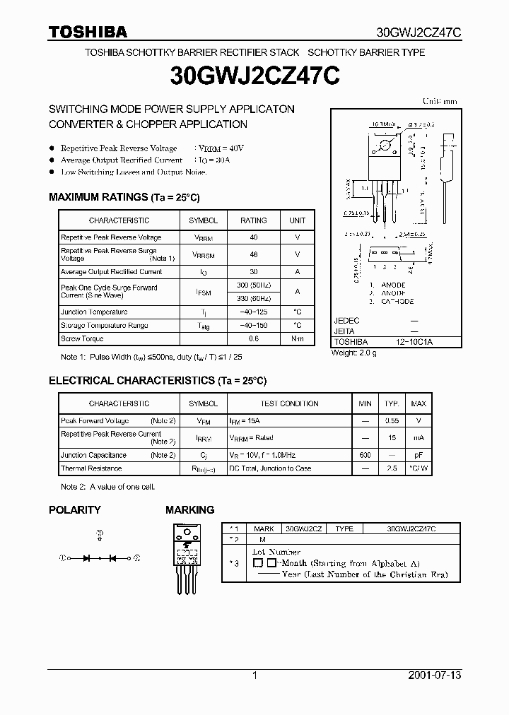 30GWJ2CZ47C_2288151.PDF Datasheet