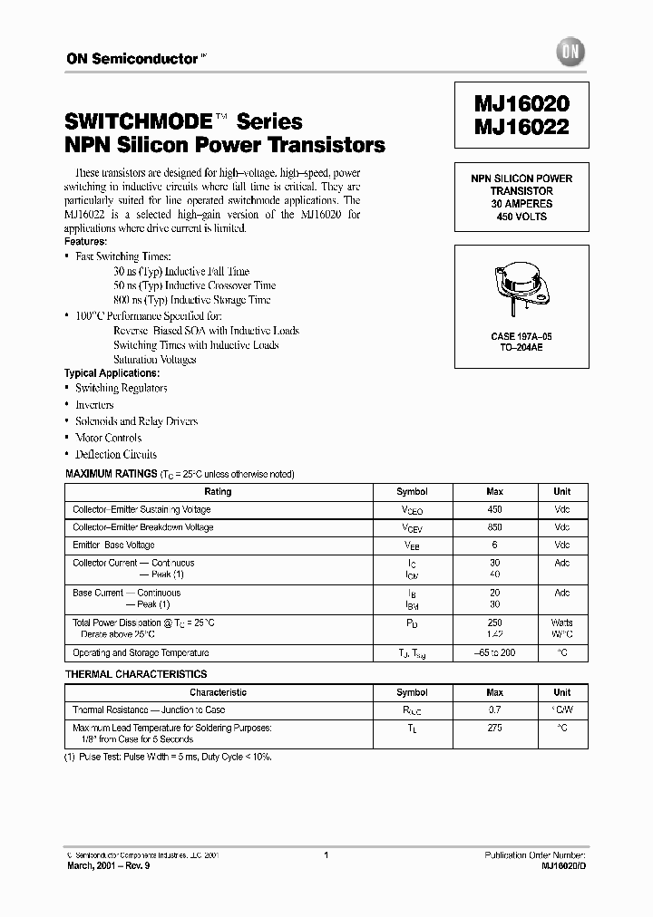 MJ16020-D_2297895.PDF Datasheet