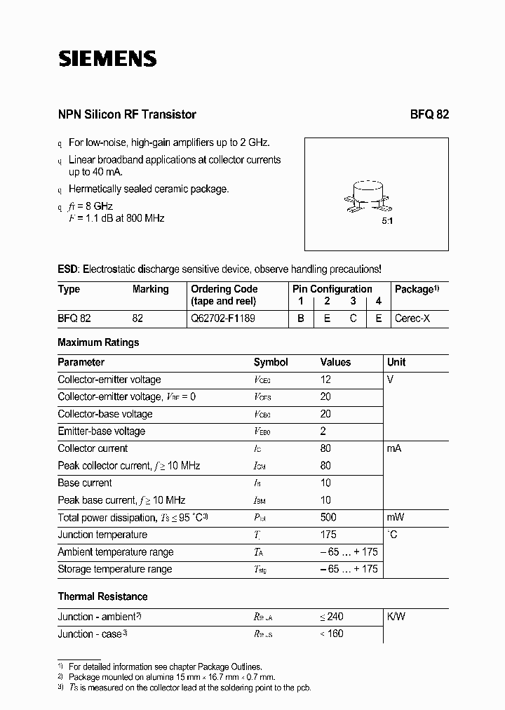 BFQ82_2297635.PDF Datasheet