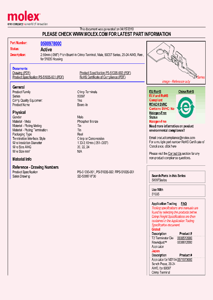 50097-8000_2301609.PDF Datasheet