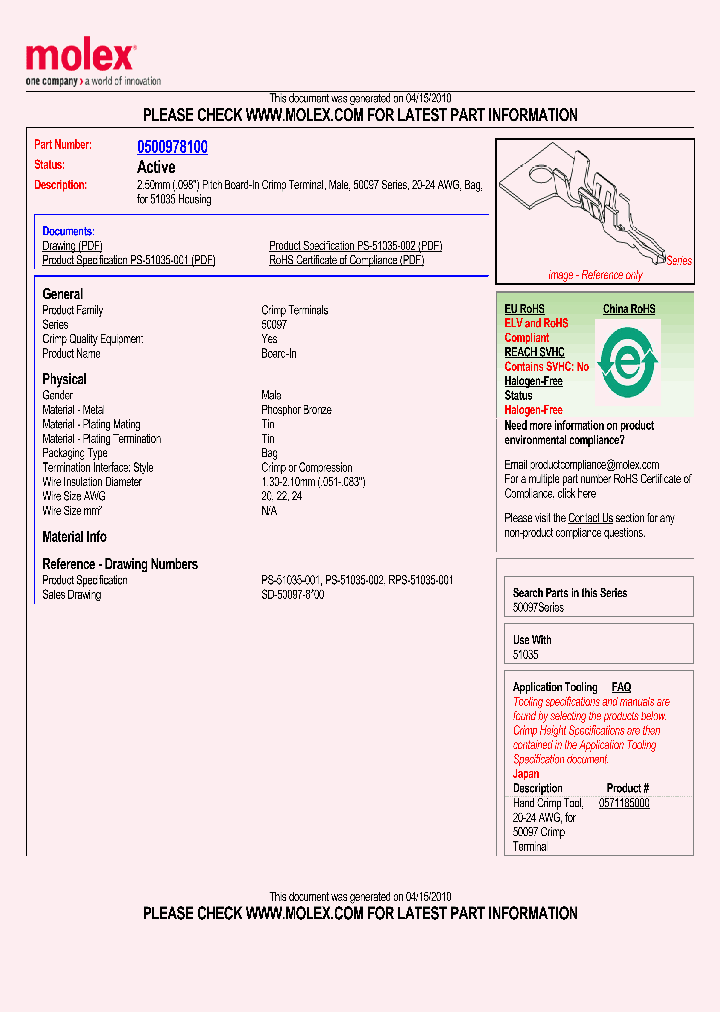 50097-8100_2301610.PDF Datasheet