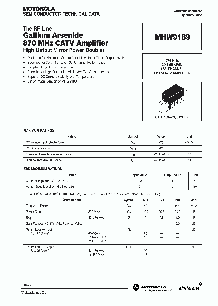 MHW9189_2309527.PDF Datasheet
