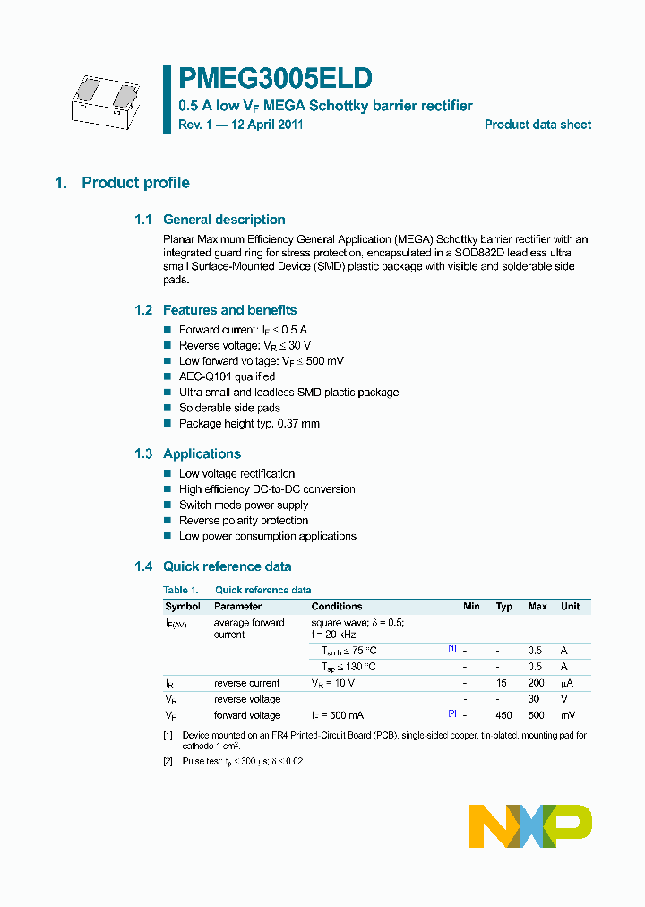PMEG3005ELD_2311871.PDF Datasheet