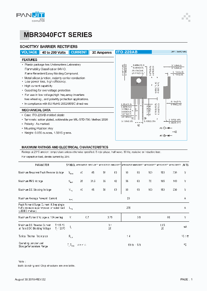 MBR3080FCT_2313990.PDF Datasheet