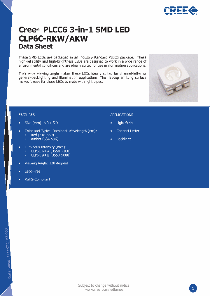CLP6C-RKW-CYBA0AA3_2315268.PDF Datasheet