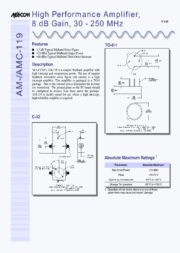 AMC-119SMA_2323698.PDF Datasheet
