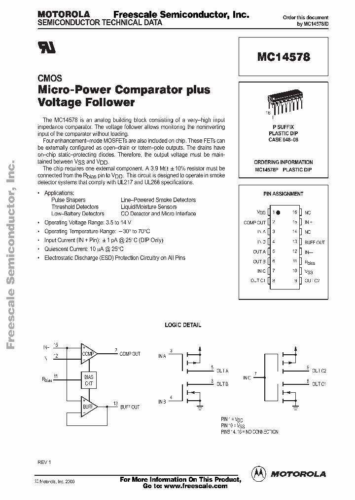 MC14578_2333197.PDF Datasheet