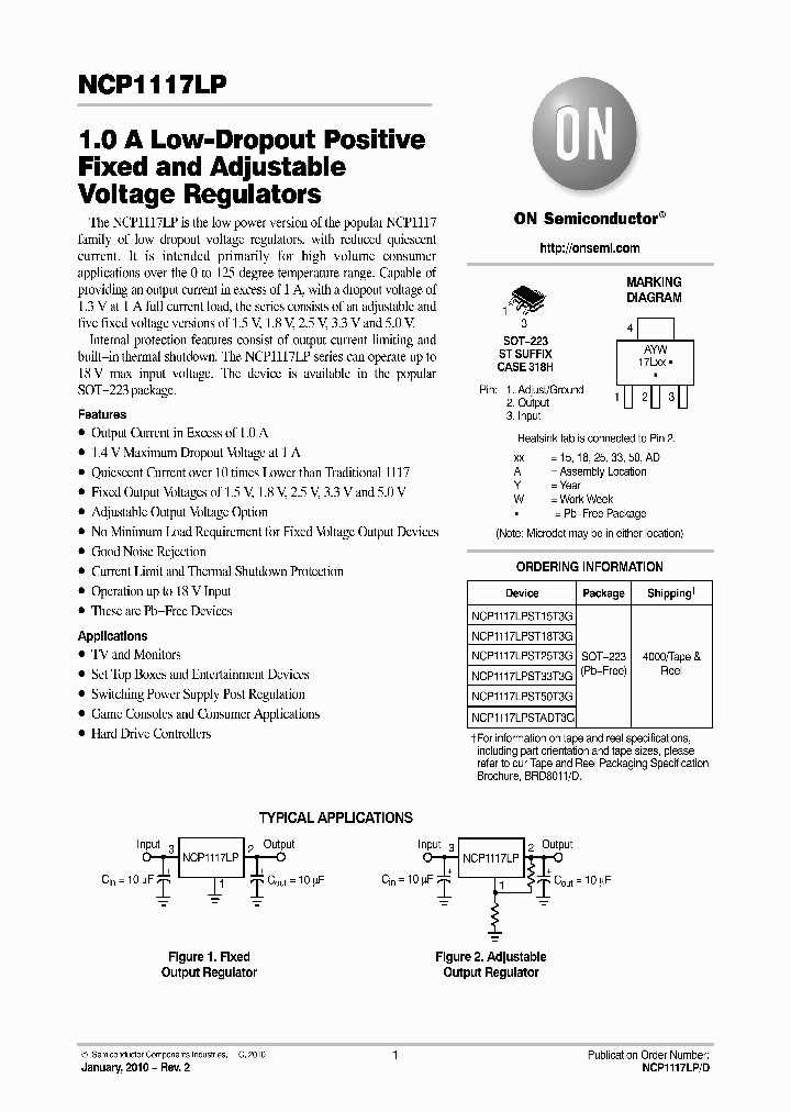 NCP1117LPST25T3G_2338427.PDF Datasheet