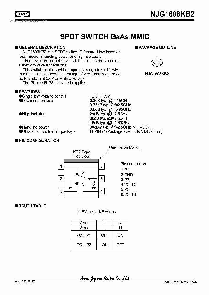 NJG1608KB2_2338551.PDF Datasheet