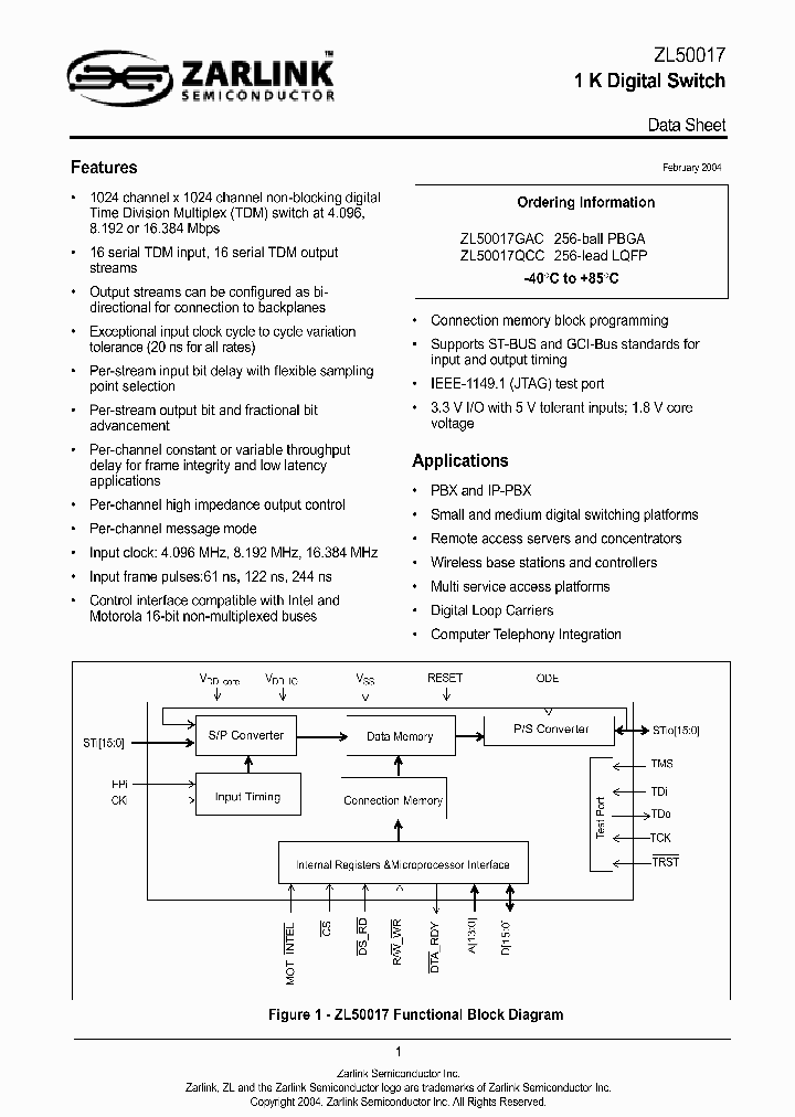 ZL50017_2341718.PDF Datasheet
