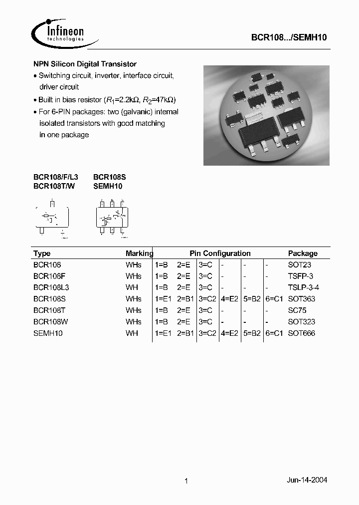 BCR108L3_2356281.PDF Datasheet