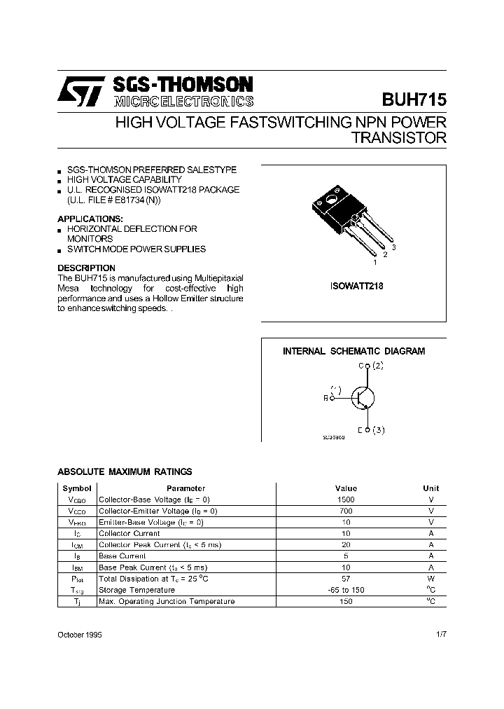 BUH715_2356217.PDF Datasheet