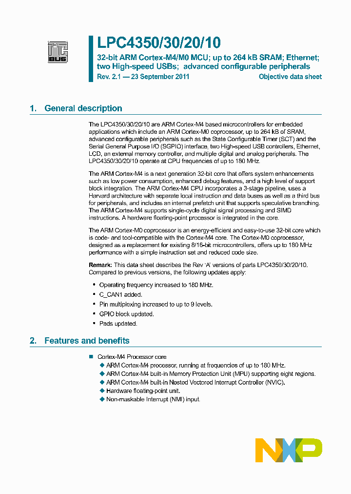 LPC4330FET100_2355973.PDF Datasheet