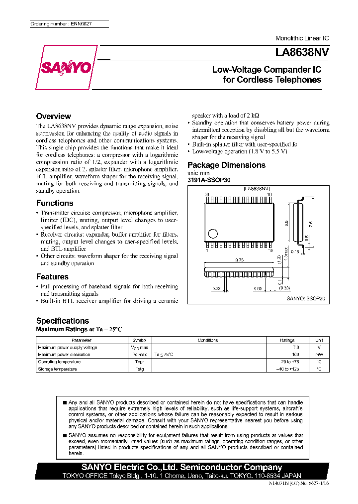 LA8638NV_2355962.PDF Datasheet
