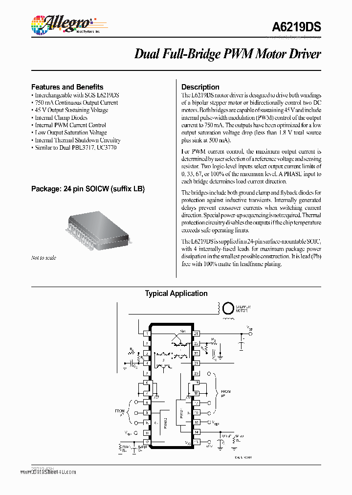 A6219DS_2350604.PDF Datasheet