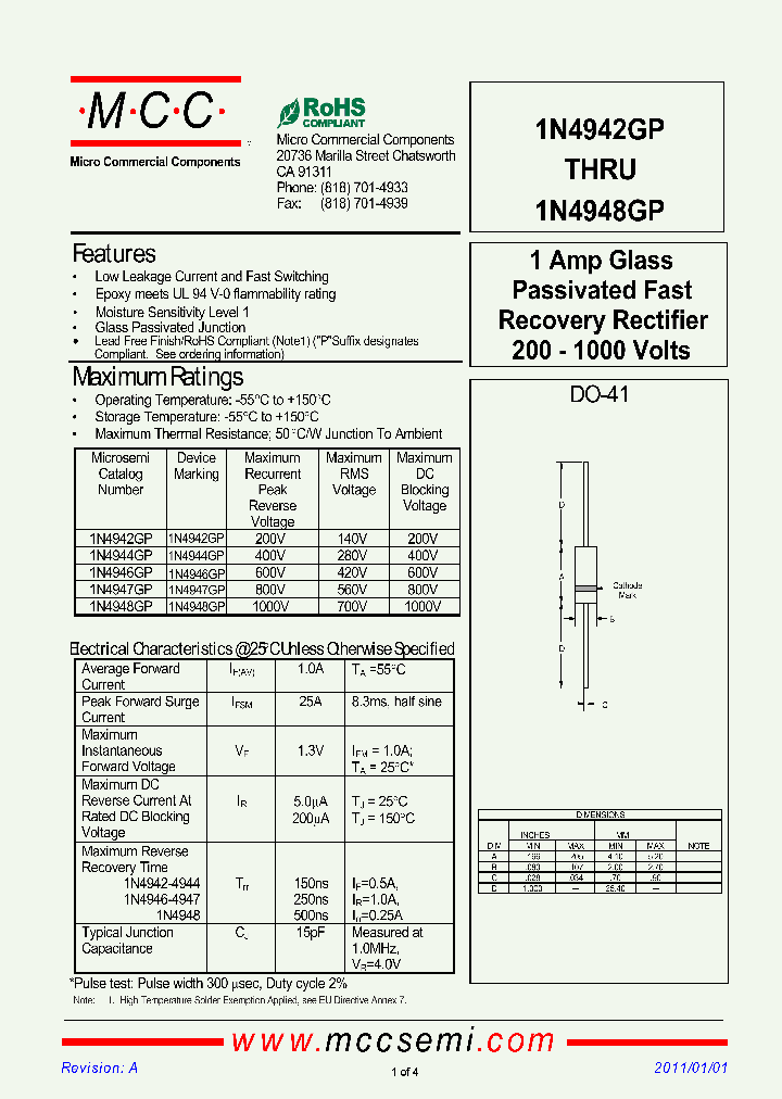 1N4942GP11_2358468.PDF Datasheet