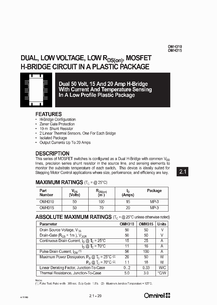 OMH310_2358945.PDF Datasheet