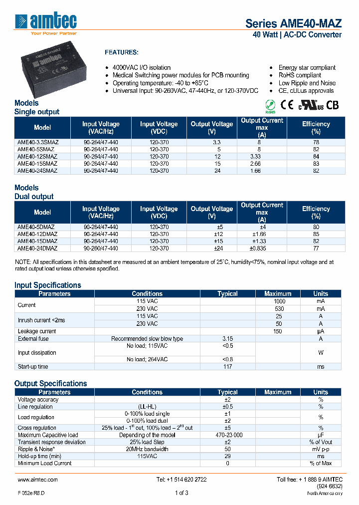 AME40-MAZ1_2362380.PDF Datasheet