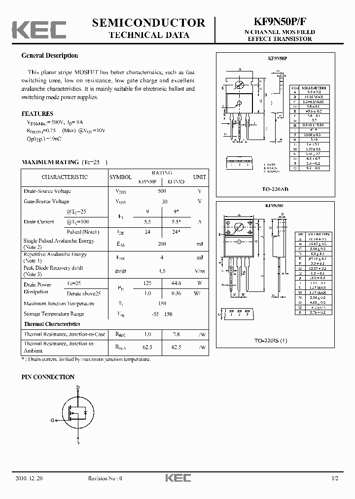 KF9N50F_2363249.PDF Datasheet