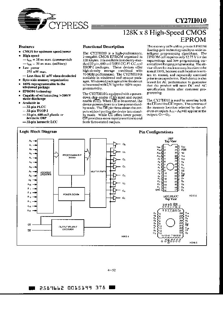 CY27H010-70HMB_2374176.PDF Datasheet