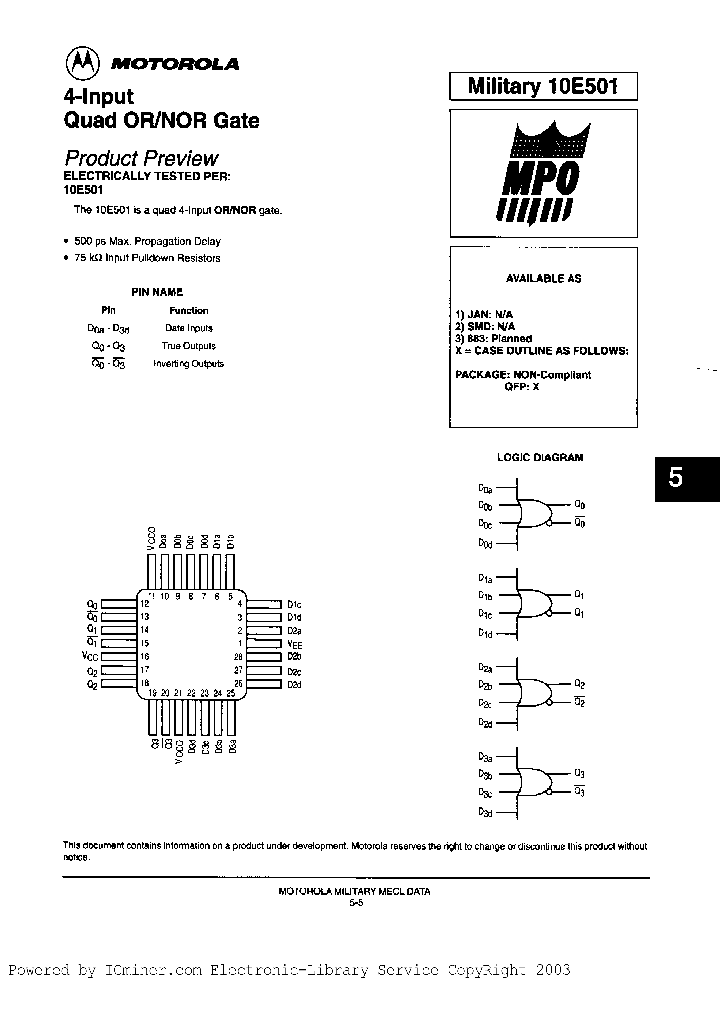 10E501BYAJC_2375299.PDF Datasheet