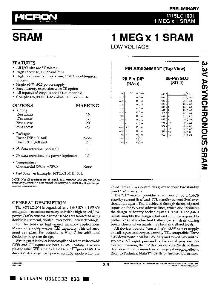 MT5LC1001-15LP_2376047.PDF Datasheet