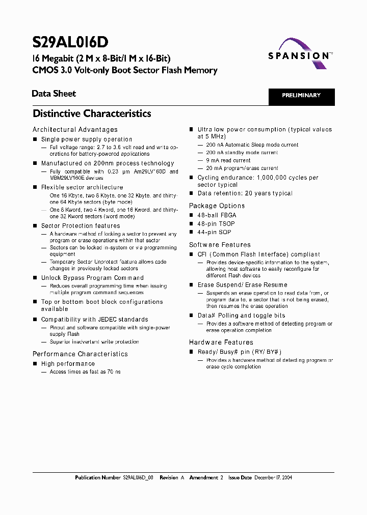 S29AL016D90TFI023_2374840.PDF Datasheet