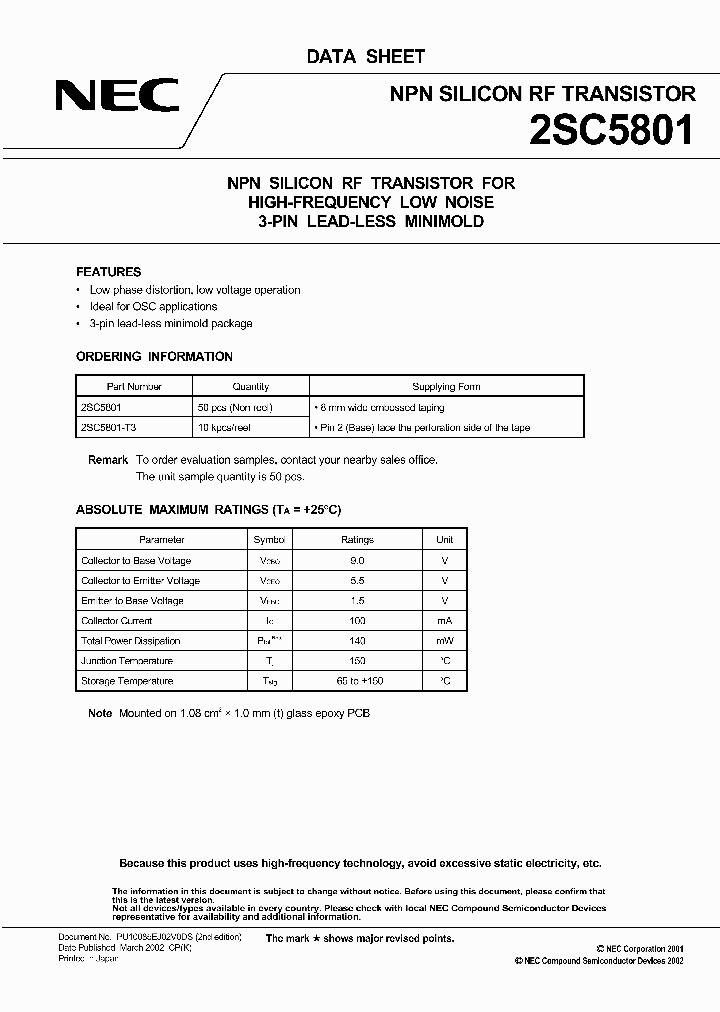 2SC5801NE851M13_2365938.PDF Datasheet