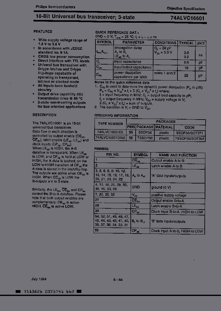 74ALVC16601DGG_2368698.PDF Datasheet