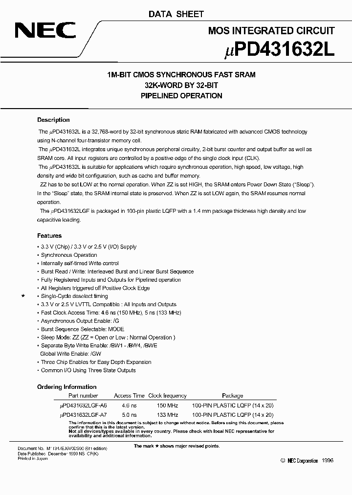 UPD431632LGF-A7_2377854.PDF Datasheet