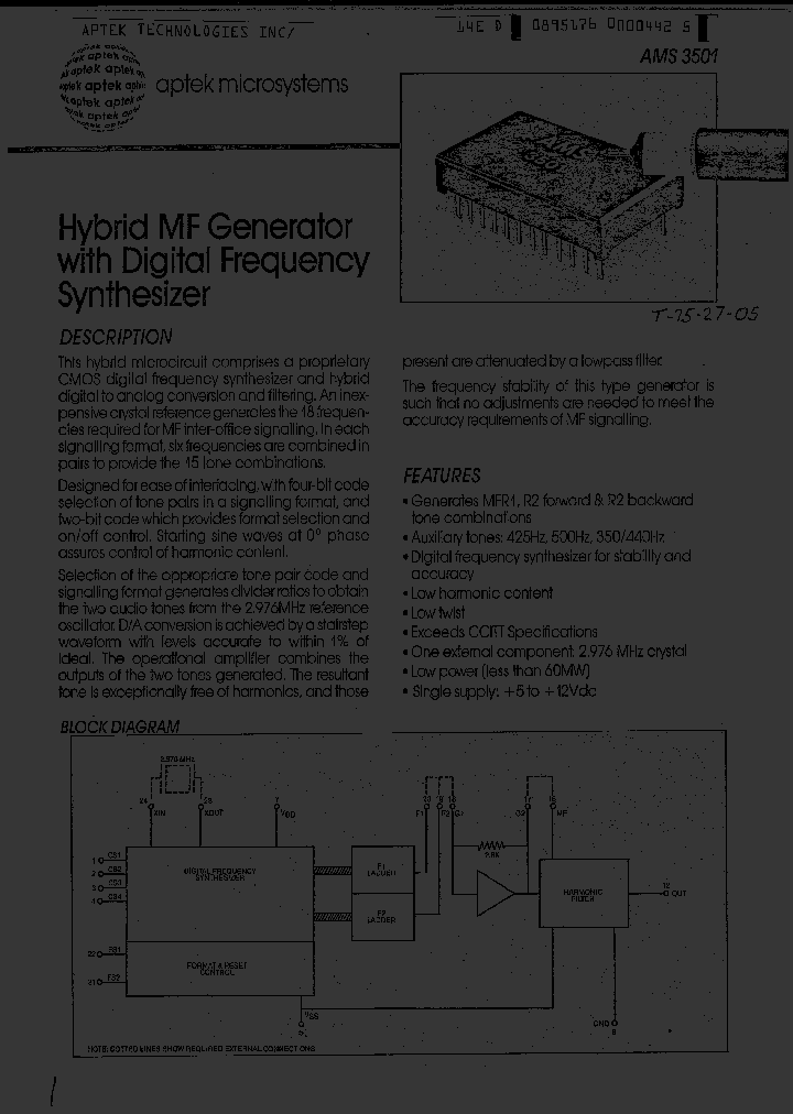 AMS3501_2373811.PDF Datasheet